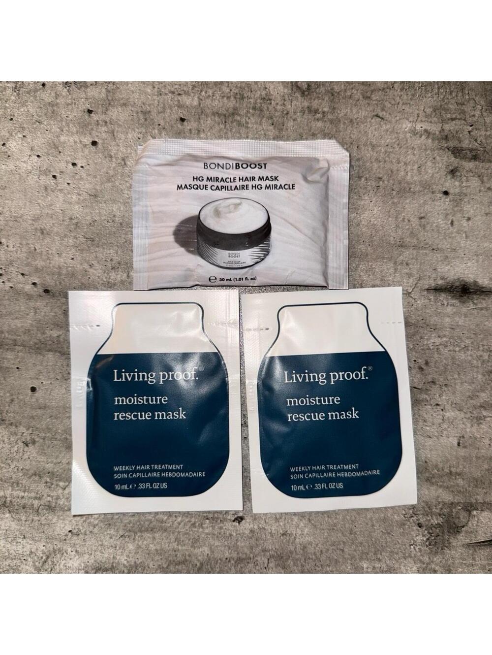 Hair Mask Samples Bundle Living Proof Bondi Boost